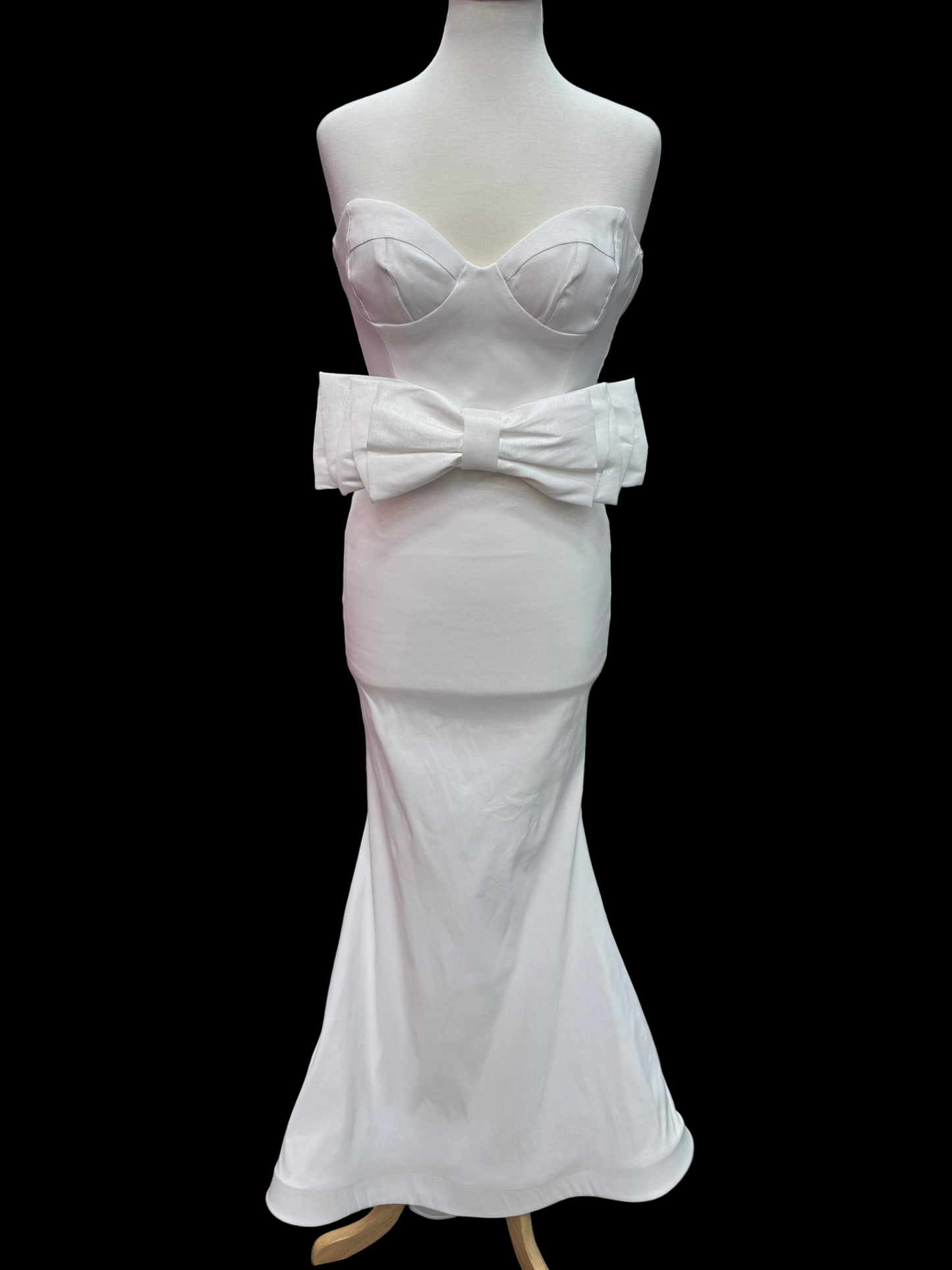 Strapless Front Bow Dress