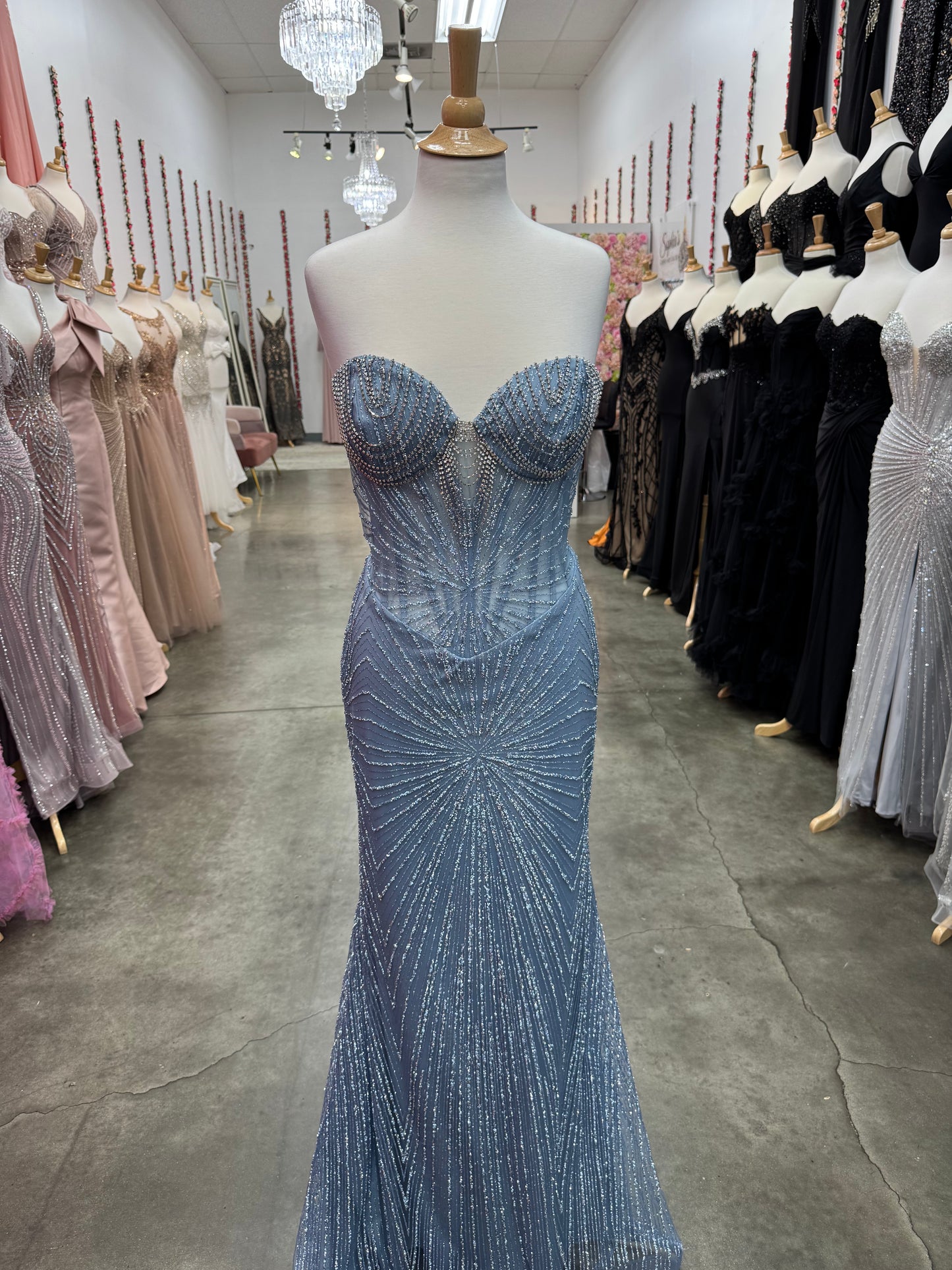 Diamond Drop Down Dress