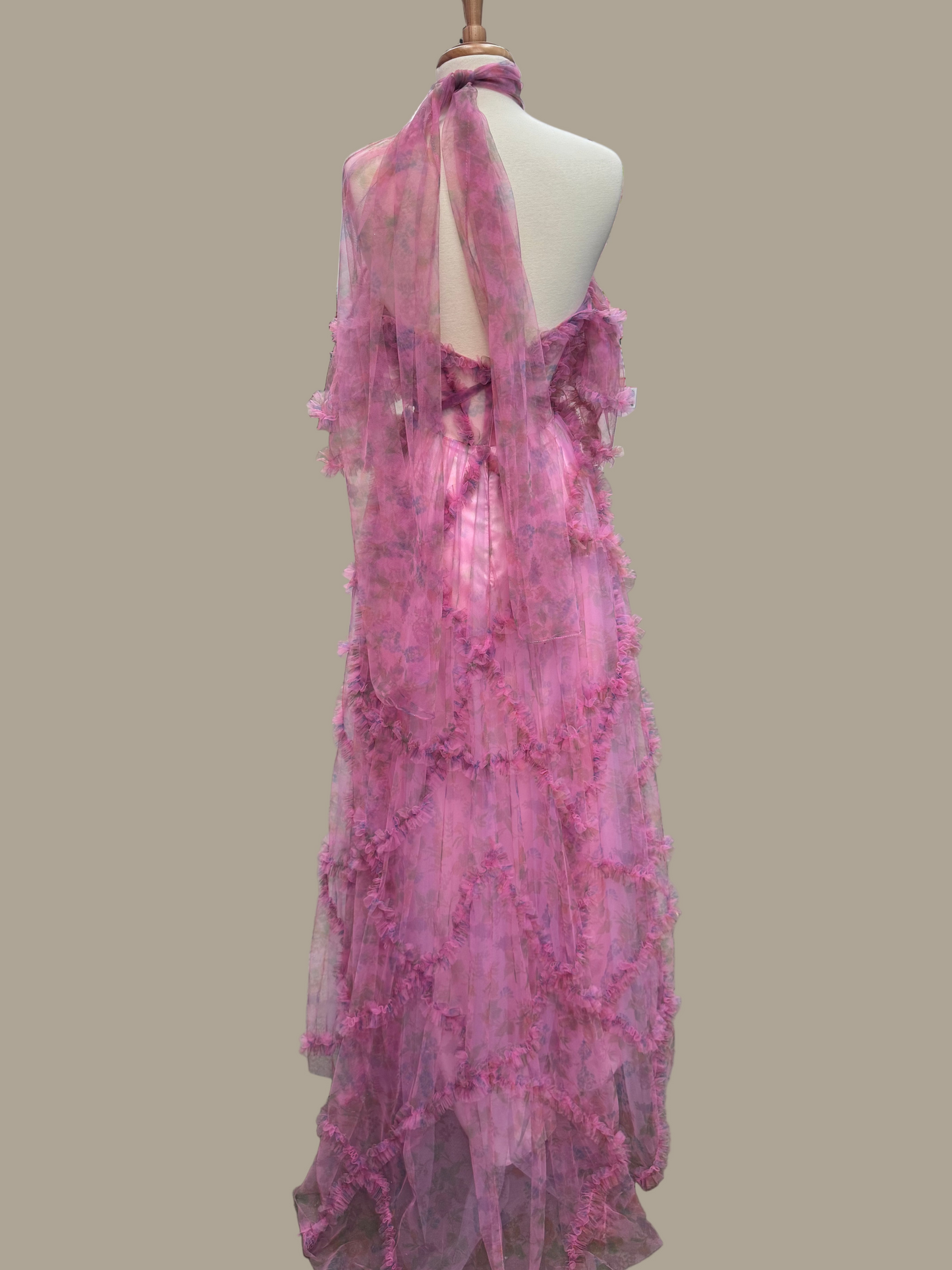 Floral Print Chiffon Dress