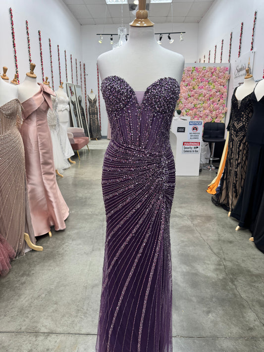 Plum Diamond Dress