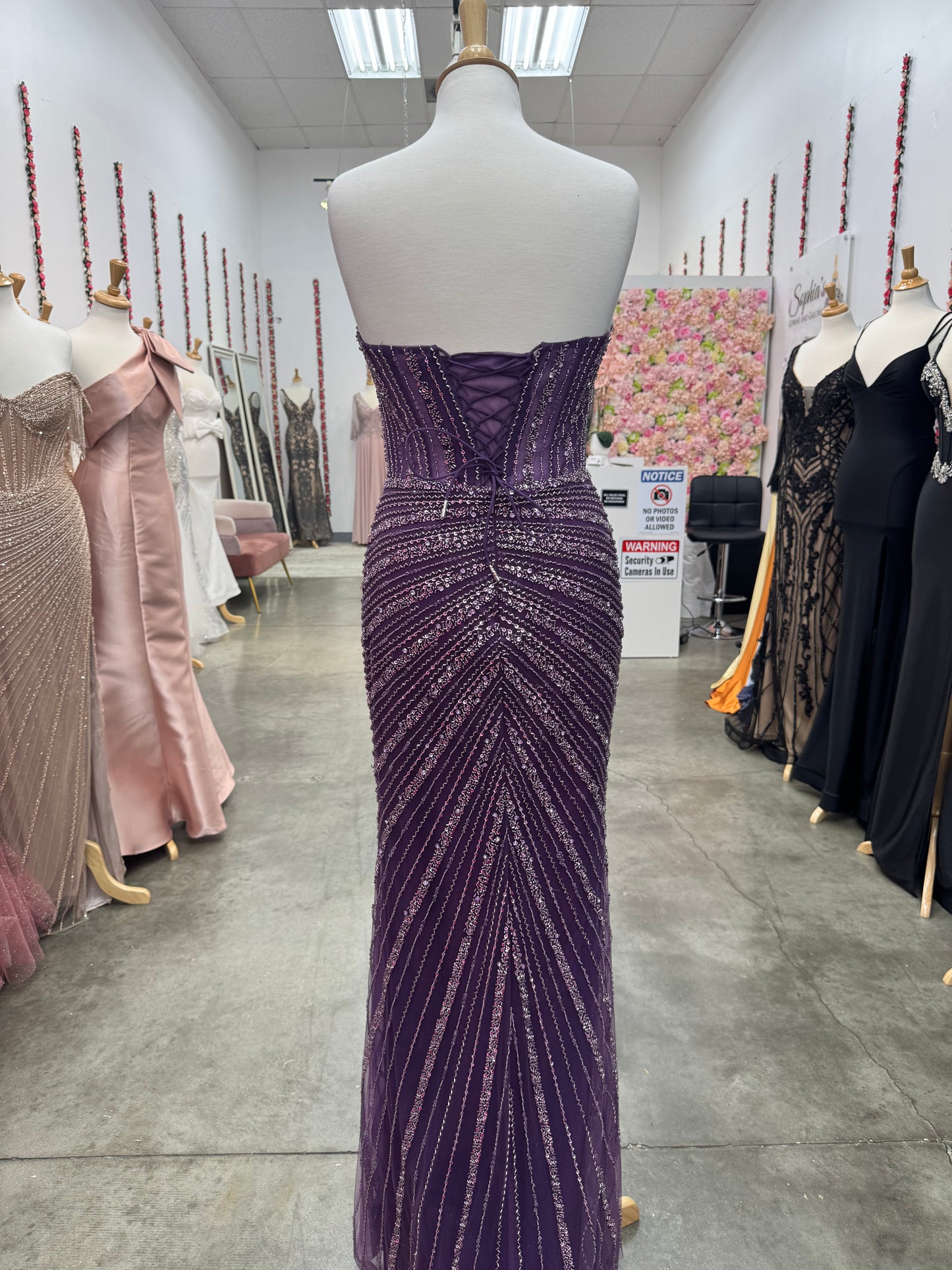 Plum Diamond Dress