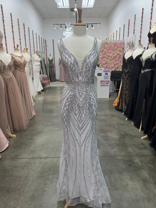 White Bedazzled Gown